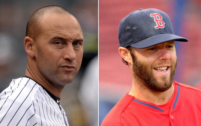 Derek Jeter likes the way Red Sox infielder Dustin Pedroia plays the game 