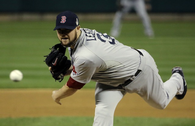 Jon Lester would very much like to keep doing this in a Red Sox uniform. (USATSI)