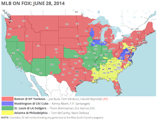 MLB Blackout Maps overall and per team  rbaseball