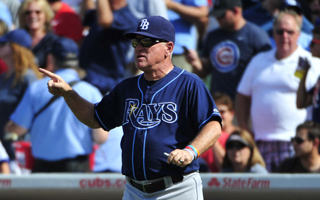 Joe Maddon will become Cubs manager Monday.