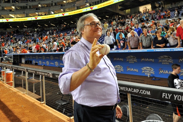 Jeffrey Loria’s Marlins will have the most money to spend on the 2014 draft. (USATSI)