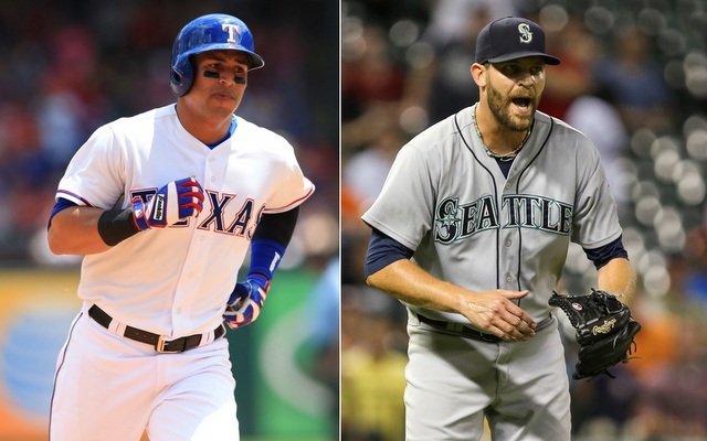 The Rangers and Mariners have swapped Leonys Martin for Tom Wilhelmsen.