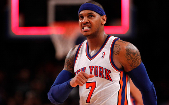 A former teammate thinks Carmelo Anthony is leaving.  (USATSI)