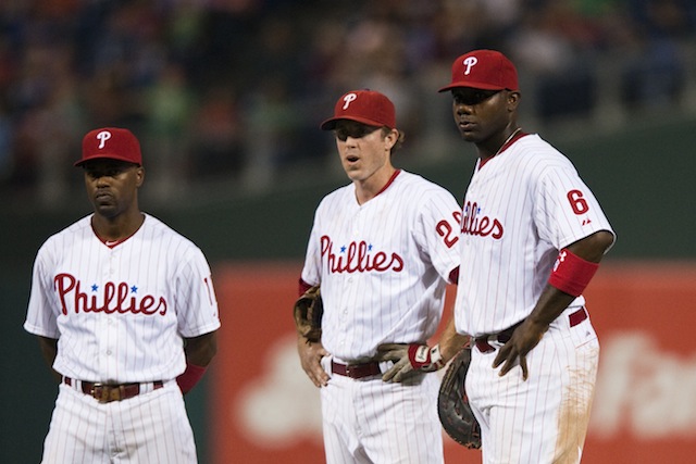 Philadelphia Phillies Mike Schmidt, Steve Carlton and Chase Utley