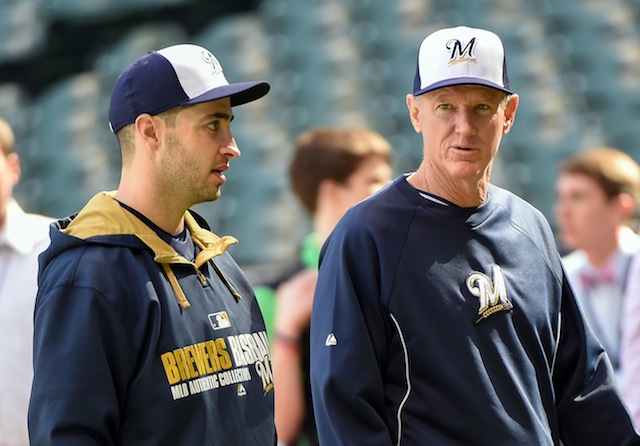 Ryan Braun (left) is just about ready to return to Ron Roenicke’s lineup. (USATSI)