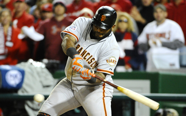 Pablo Sandoval came up with a clutch ninth inning hit in Game 2.