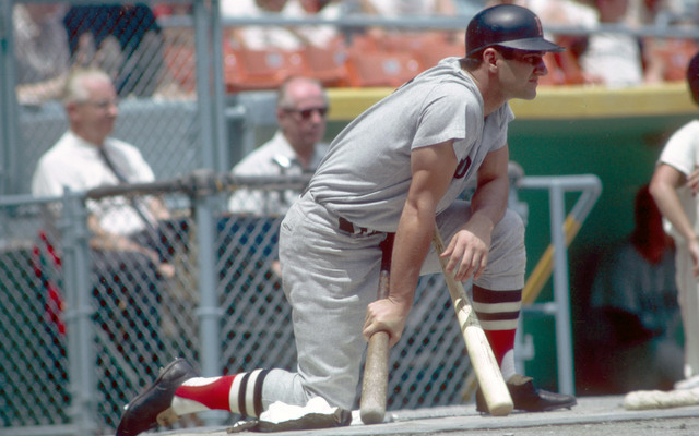 Baseball In Pics on X: Carl Yastrzemski wearing the Triple Crown from  1967.  / X