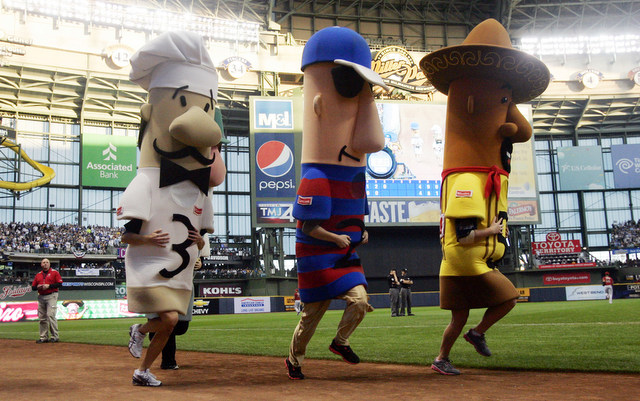 A Milwaukee baseball tradition continues for the Brewers as the racing  sausages go on the road