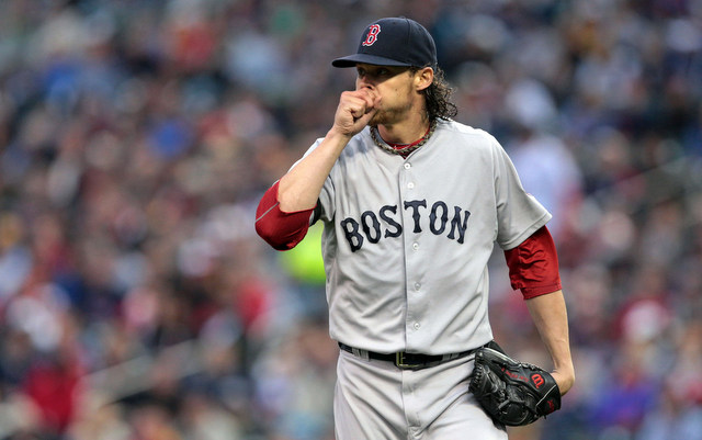 Clay Buchholz will miss a start after sleeping on his shoulder awkwardly. (USATSI)