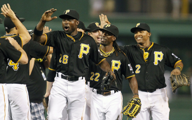 Pirates signed by Andrew Mccutchen, Jordy Mercer, and Neil Walker