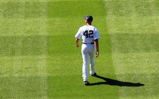 Mariano Rivera could end his career as an outfielder, not a closer.