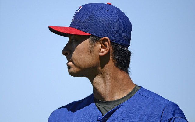 Yu Darvish and his problematic neck made some progress on Sunday.