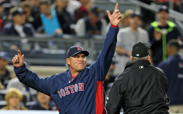 Red Sox skipper John Farrell ejected following overturned call