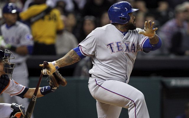 Rangers' Prince Fielder poses in ESPN The Magazine's Body Issue