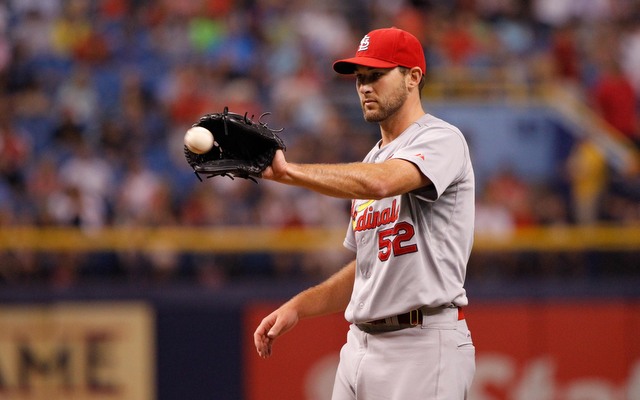 Michael Wacha is still at least two weeks away from picking up a baseball.