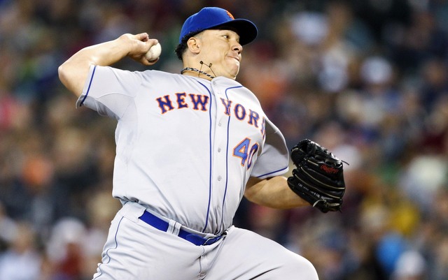 Mets pitcher Bartolo Colon, who could be trade bait, solid again