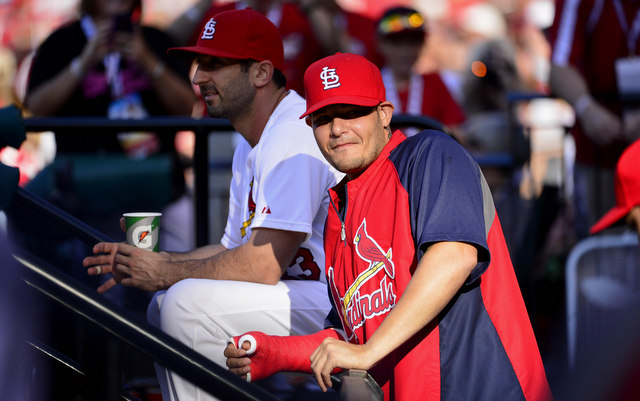 Yadier Molina took a step towards returning to the Cardinals on Wednesday.