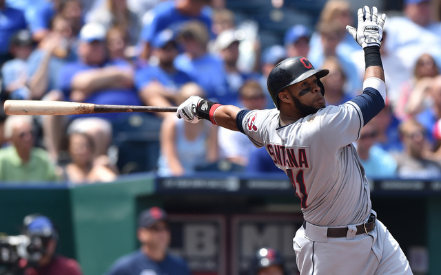 Carlos Santana hit five home runs this weekend.