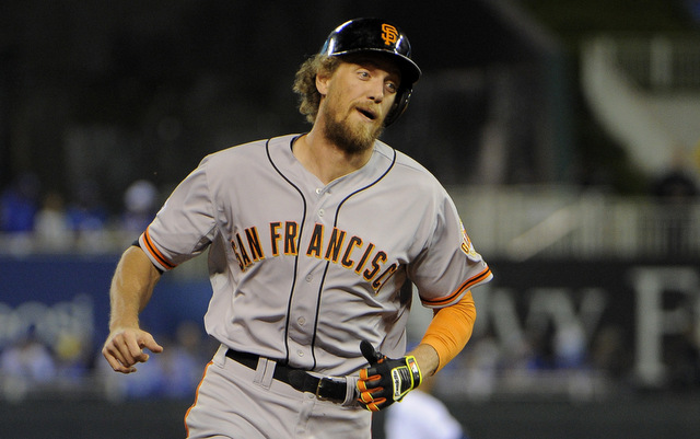 Hunter Pence came up big in Game 1 of the World Series. (USATSI)