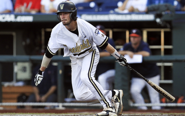 Dansby Swanson Vanderbilt Commodores Unsigned Game One of