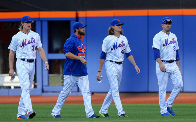 The Mets' postseason starters? From left to right: Syndergaard, Niese, deGrom and Harvey.