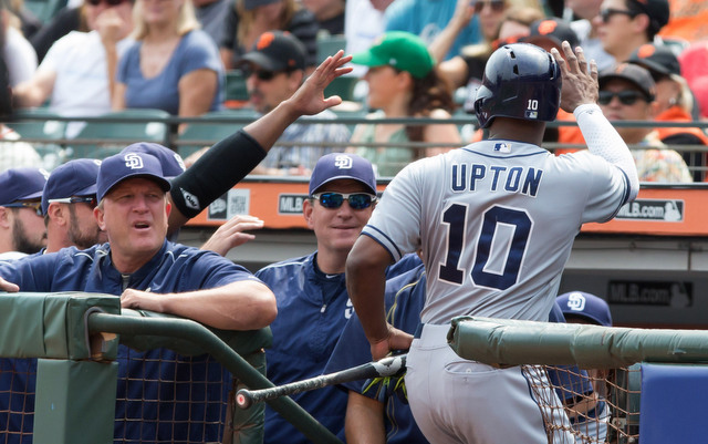 The Padres have been eliminated from postseason contention and soon Justion Upton will be a free agent.