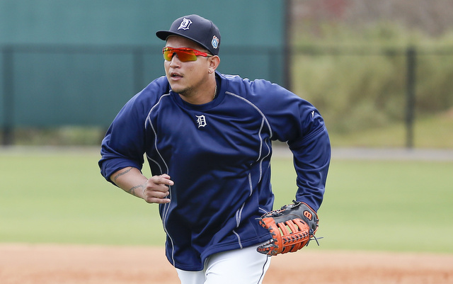 Miguel Cabrera may open the season at third base for the Tigers.