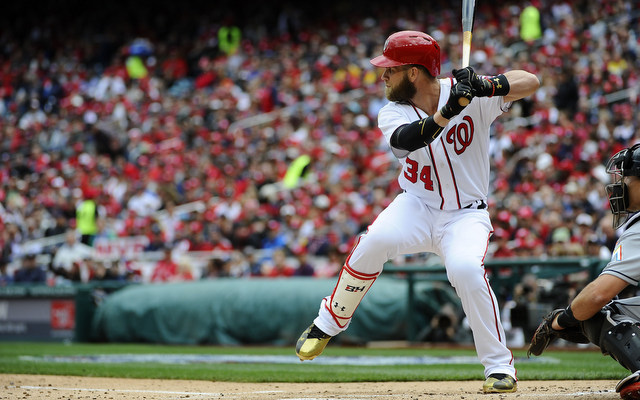 Bryce Harper hit his 99th home run and just missed his 100th Thursday night.