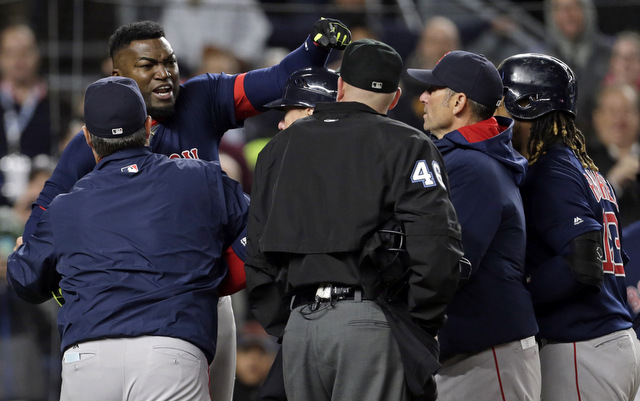 David Ortiz in rare form after called third strike