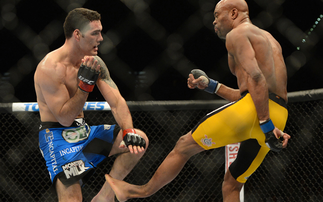 UFC 168: Chris Weidman wins via TKO after Anderson Silva breaks leg -  CBSSports.com