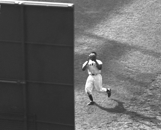 Photo of Day II: An uncommon angle on 'The Catch' by Willie Mays 