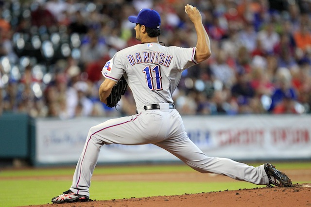 Rangers pitcher Yu Darvish comes within 1 out of Perfect Game