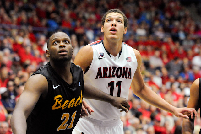 Freshman forward Aaron Gordon is averaging 13.5 points and 10.0 boards so far for Arizona. (USATSI)