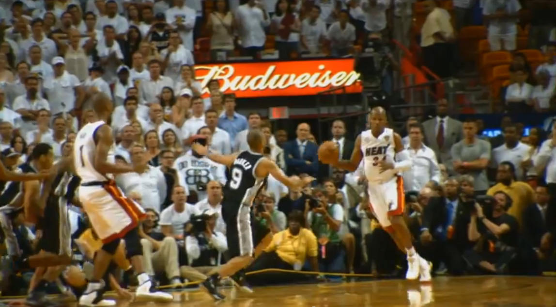 ray allen 3 pointer game 6 finals