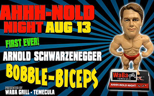 LOOK: Minor-league team giving away Schwarzenegger 'bobble-biceps' 