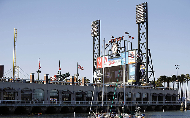 The beautiful AT&T Park, as viewed from McCovey Cove.