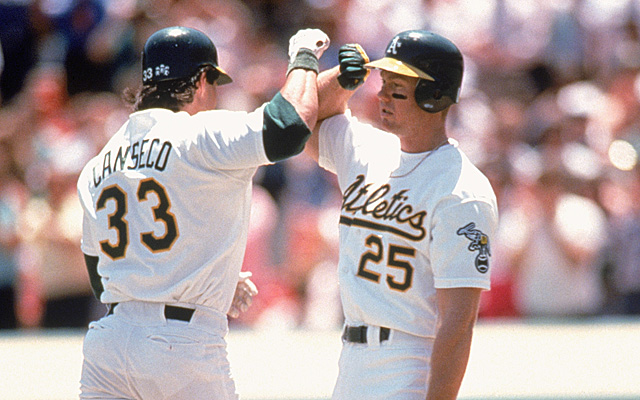 Mark McGwire, Reggie Jackson & Jose Canseco. The Bash Brothers