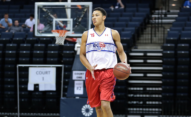 Ben Simmons cemented himself as the No. 1 player in the class of 2015 during July. (Kelly Kline/Under Armour)