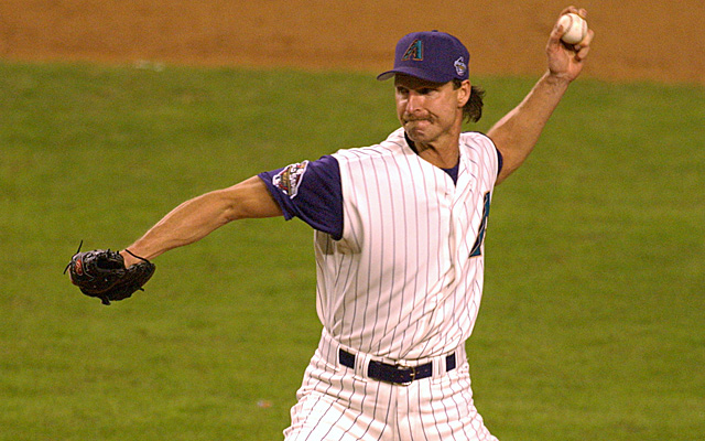 Randy Johnson notches first strikeout as an Astro 