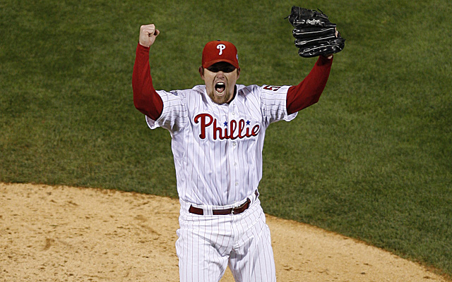 Brad Lidge & Carlos Ruiz 2008 World Series Last Out Celebration