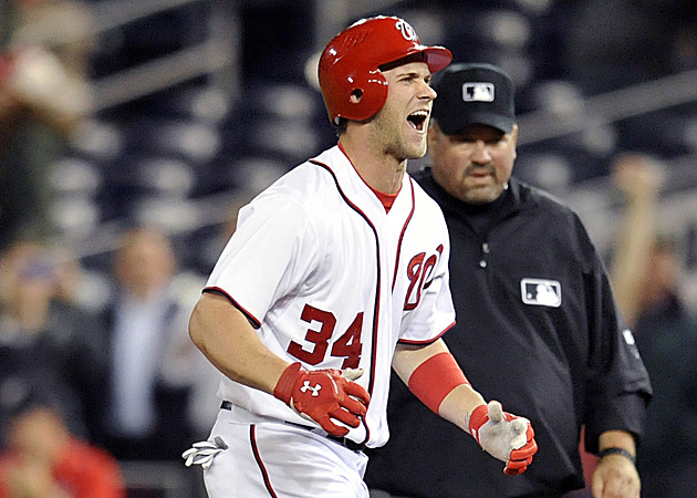 Nationals OF Bryce Harper wins NL Rookie of the Year 