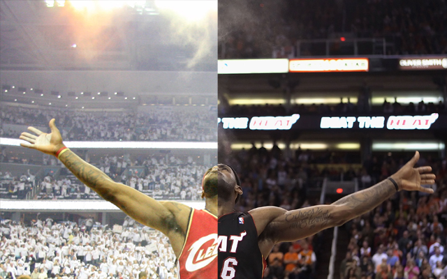 lebron james chalk toss cavs