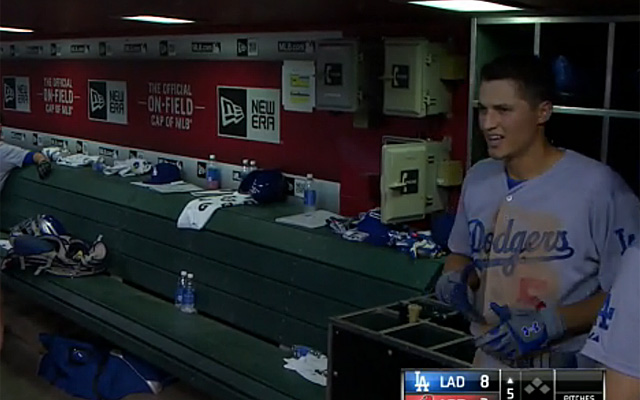 WATCH: Dodgers' Corey Seager hits first career home run 