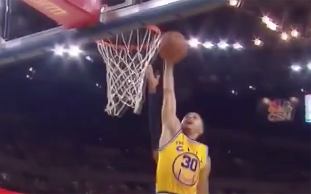 steph curry missed dunk