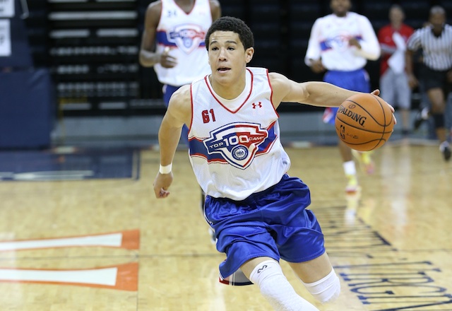 Devin Booker is one of the best shooters in the class of 2014. (Kelly Kline/Under Armour)