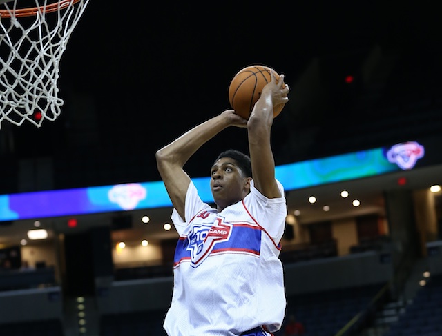 Devin Robinson saw his stock rise immensely during the spring and summer AAU season. (Kelly Kline/Under Armour)