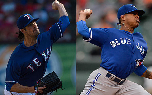 Cole Hamels vs. Marcus Stroman is a nice matchup in Game 2. 