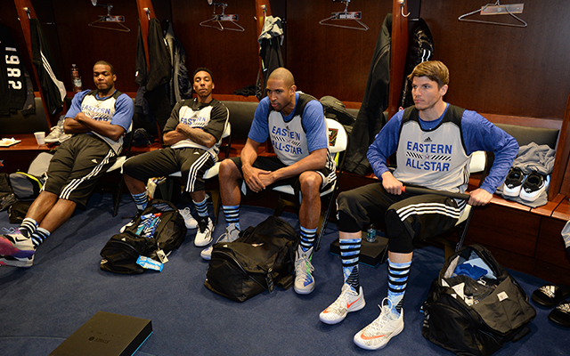 The Hawks' All-Stars made it together.  (Getty)