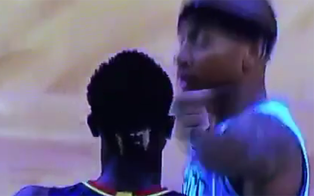 Isaiah Thomas swung at Dennis Schroder.  (ESPN) 