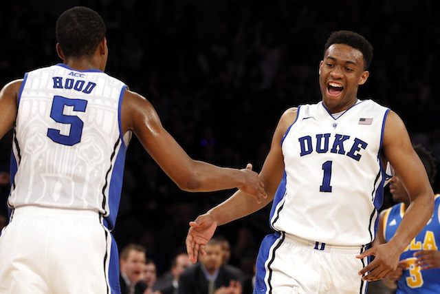 Jabari Parker was outstanding on the offensive end in Duke's win over UCLA on Thursday. (USATSI)